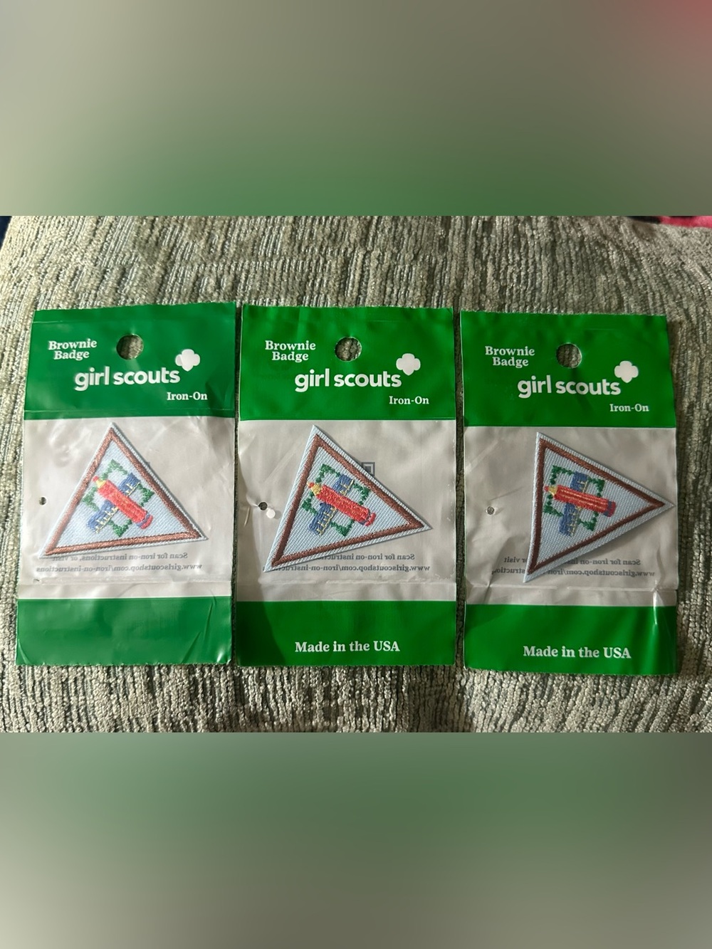 Girl Scouts Brownie Iron-On Badge Pack — Engineering Journey - 3 badges